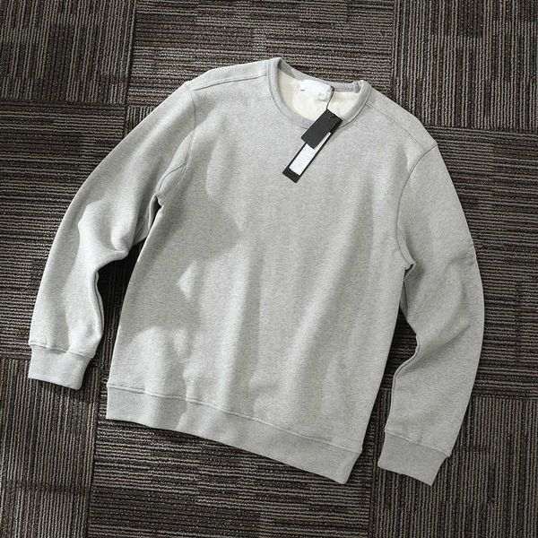 

2020fw konng gonng spring and autumn men's hoodies fashion brand pullover crew neck sweater pure cotton wool loop sweatshirts, Black