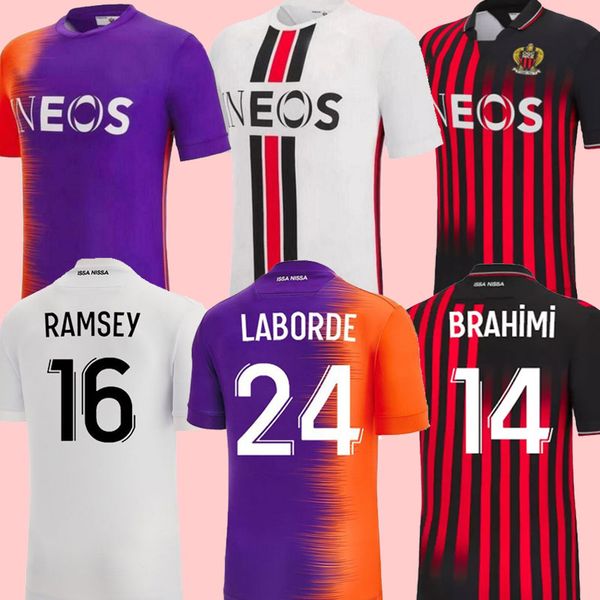 

22/23 ogc nice soccer jerseys atal delort melou gouiri dolberg todibo kluivert dolberg dante kamara 2022 2023 maillot de foot lemina stengs, Black;yellow