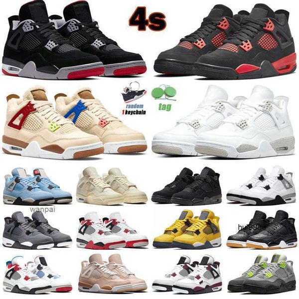 

2023 4s basketball shoes men women 4 red thunder wild things university blue cool grey sail mushroom black cat mens trainers sport jordon