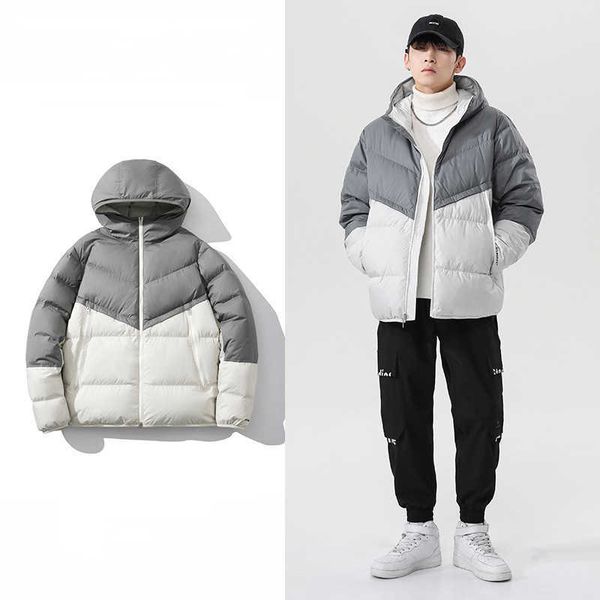 

mens down coats sportswear clothes casual cotton sports fitness training clothes christmas, Black