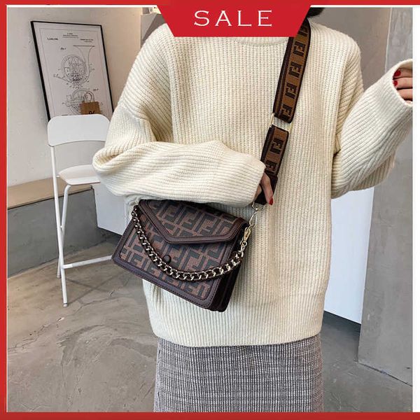 

60% off luxury designer bags bag women's 2022 new style fashion versatile letter printing single shoulder diagonal high texture foreign