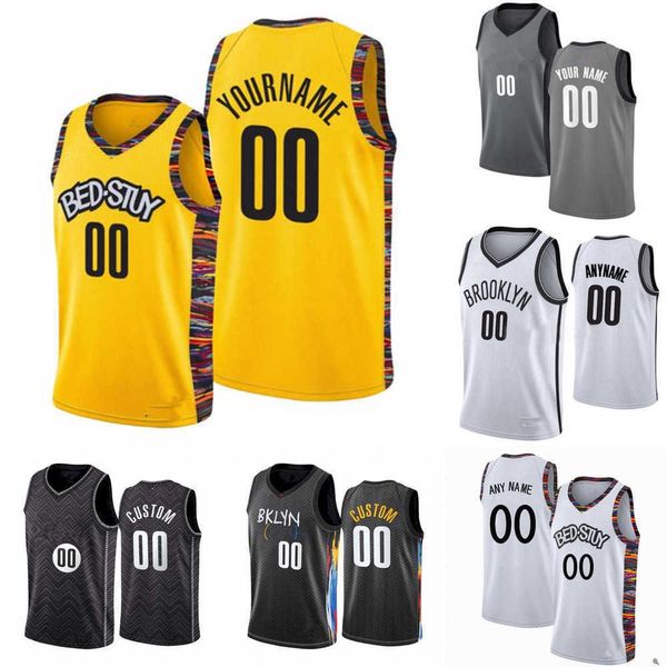 

75th custom men youth brooklyn''nets''33 nicolas claxton 14 kessler edwards 20 day'ron sharpe 24 cameron thomas bas, Black;red