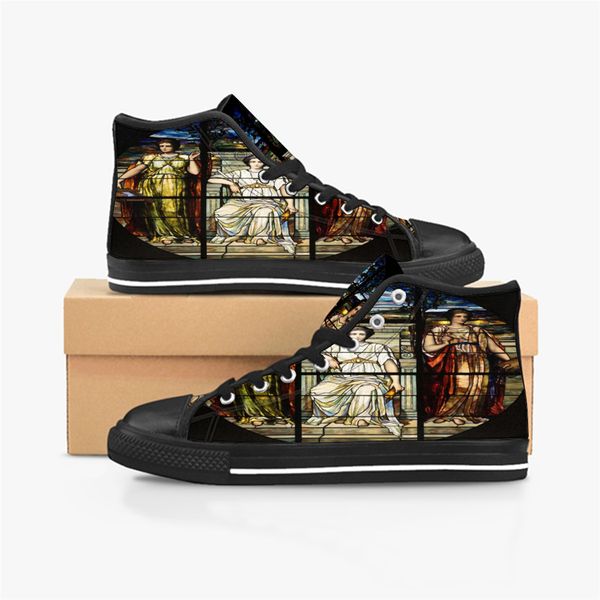 

designer customs shoes diy for mens womens men women black white red yellow trainers sports sneakers shoe runners customized color44