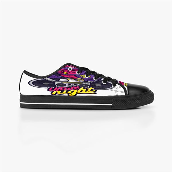 

women diy custom low men shoes canvas skateboard sneakers triple black customization uv printing sports sneakers kele376679 wo894 ization752