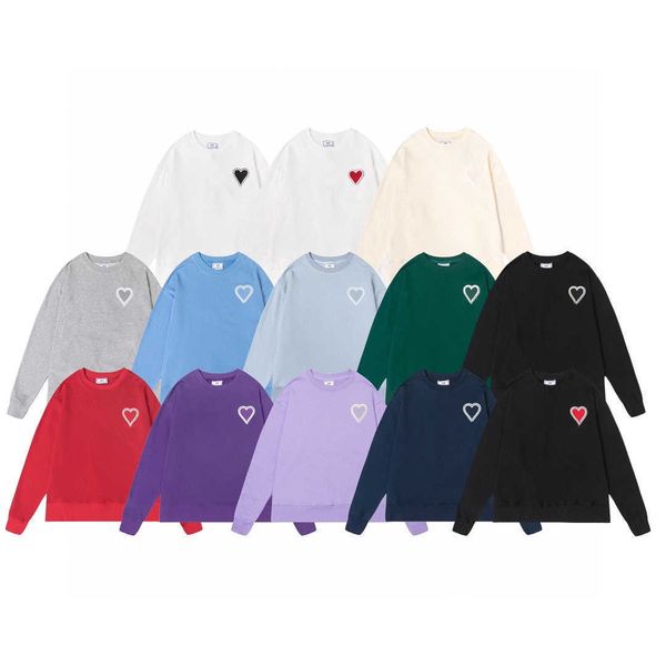 

desigenr hoodie mens women sportswear blouses clothing appearl t-shirts long sleeve round neck no cap plain letters hearts thin, Black