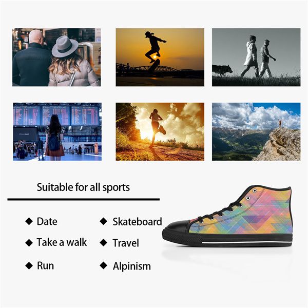 

men custom shoes designer canvas women sneakers hand painted colorful fashion shoe mid trainers 725