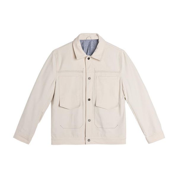 

men's jackets retro corduroy jacket with big pockets spring autumn long sleeve lapel outerwear fashion casual solid color zipper coat, Black;brown
