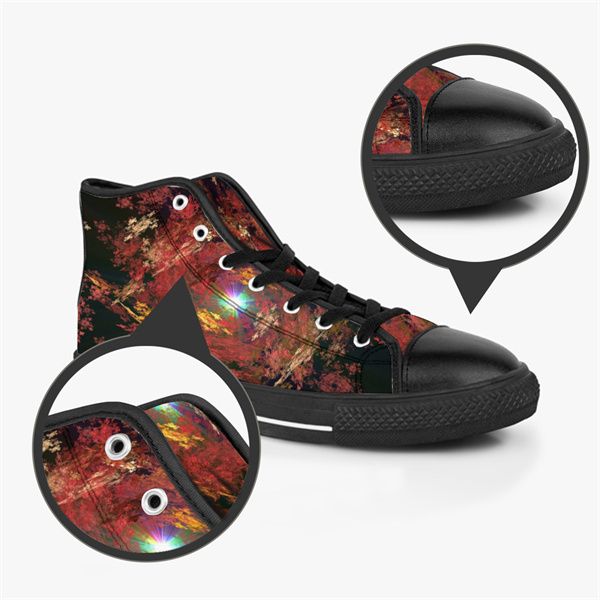 

custom shoes classic canvas high cut skateboard casual triple black accept customization uv printing low mens womens sports sneakers breatha