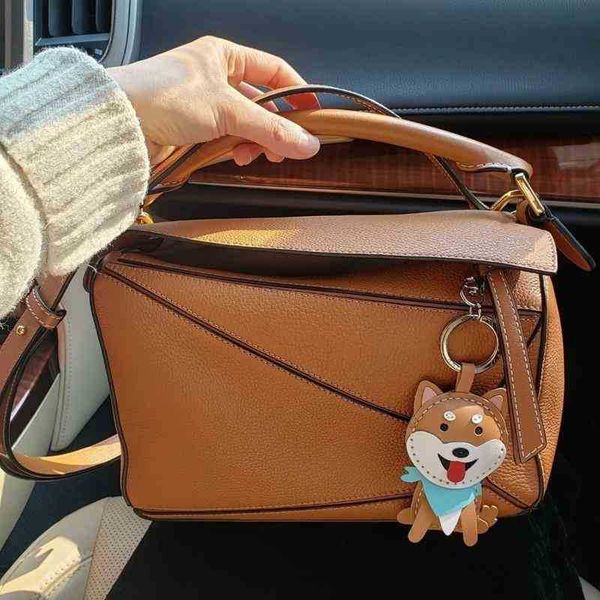 

womans loew's bag designer s fashion tote pillow mini geometry stitched leather women's new handbag single shoulder crossbody orig