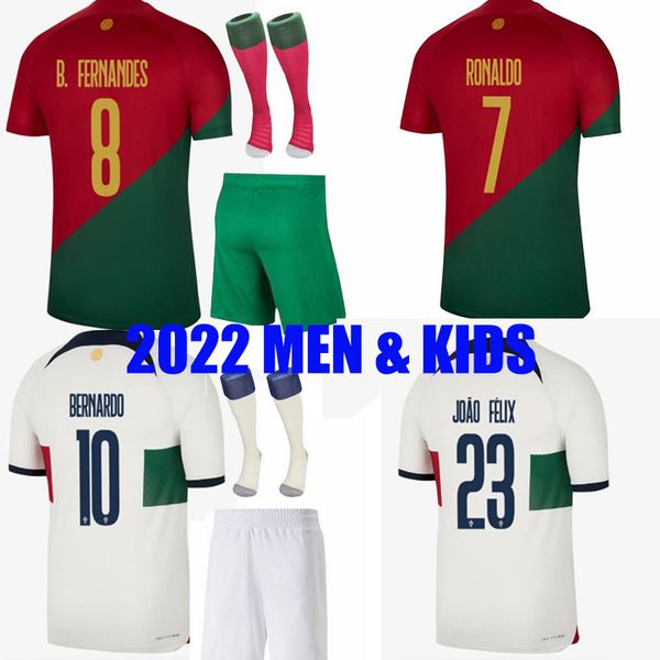 

22 23 portuguesa joao felix soccer jerseys ruben bruno bernardo ronaldo fernandes portugieser 2022 portuguese home away football shirt men k, Black;yellow