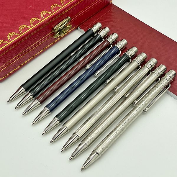 

fine pole ballpoint pen classic luxury brand metal resin business office writing stationery, Blue;orange