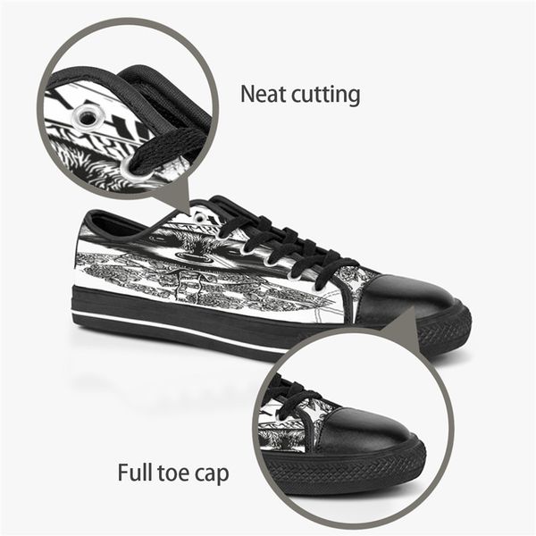

diy women custom men shoes low canvas skateboard sneakers triple black customization uv printing sports sneakers kele358506 ization184 izati