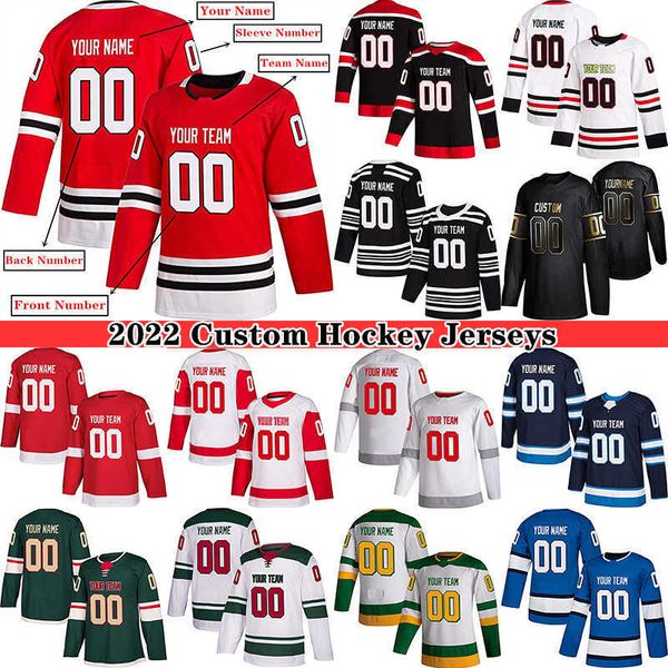 

custom hockey jersey for men women youth s-4xl authentic embroidered name numbers - design your own hockey jerseys''nhl'&#039, Black;red
