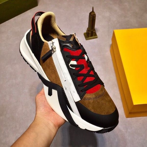 

men flow sneakers shoes men 's outdoor trainer fashion designer comfort casual sports zipper rubber runner sole skateboard walking tech, Black