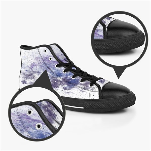 

men women diy custom shoes low canvas skateboard sneakers triple black customization uv printing sports sneakers 534