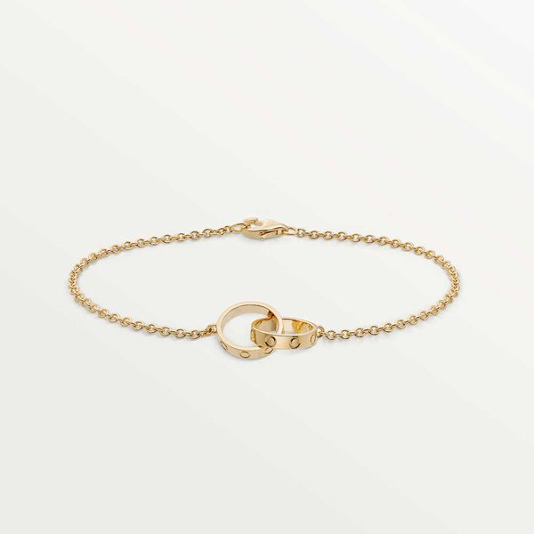 

2022 high edition titanium steel charm bracelets love bracelets for women girls ladies gift designer jewelry classic design double loop cros, Golden;silver