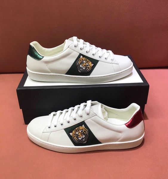 

luxurys designer shoes men women sneakers chaussures leather trainers embroidery stripes sneaker walking sports shoe s, Black