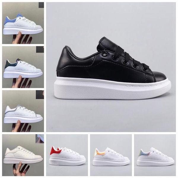 

2022 selling designer kids shoes white red black dream blue single strap outsized sneaker rubber sole amcqs soft calfskin leather 265f