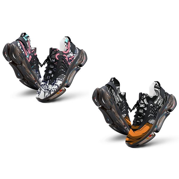 

men women designer custom 379shoes diy low canvas skateboard sneakers triple black customization uv printing sports sneakers xuebi ization