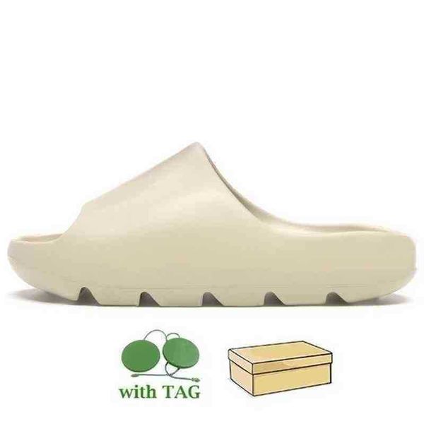 

slides yeesys kanyes foam slippers rubber fashion designer womens mens bone pure resin earth brown enflame orange cream clay moon kids flip, Black