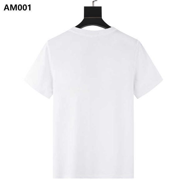 

t-shirt for men amii fashion short sleeve cotton designer shirts2022 men's high street cashew nut letter printing round neck casual, White;black