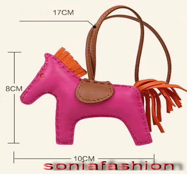 

new fashion woman bags decoration designer genuine leather hand made horse woman bags charms 1879316, Black