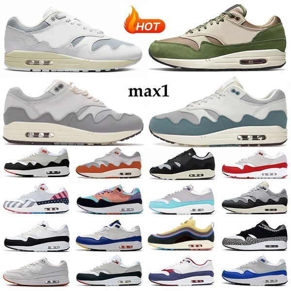

1 87 patta waves running shoes men women anniversary red bred obsidian elephant mens womens trainers outdoor sneakers 36-45