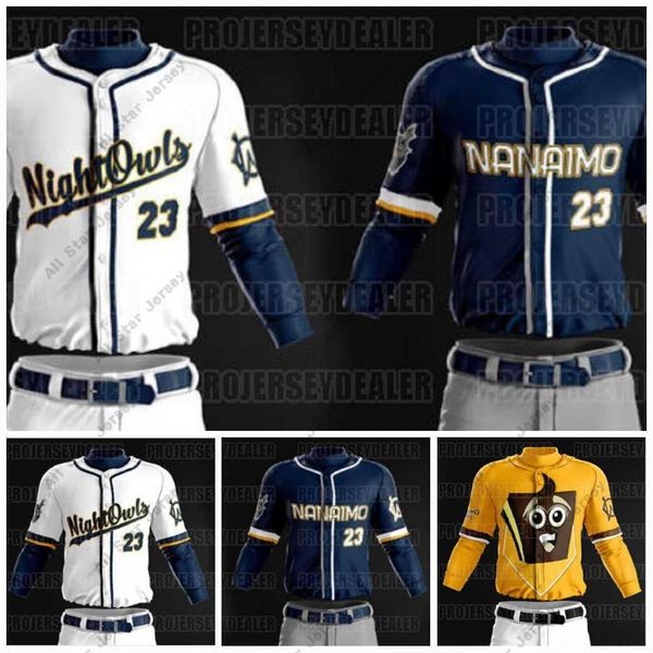 

baseball jerseys mens 2021 nanaimo west coast league wcl nightowls bars custom baseball jersey all stiched womens youth, Blue;black