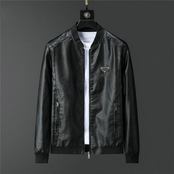 

men's jackets designer faux leather parka womens letter parkas couples clothing motorcycle coat outerwear jacket for male windproof out, Black;brown