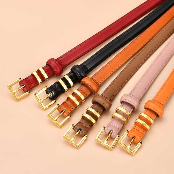 

brand belts new women leather thin belt letter h buckle fashion all-match small belt suitable for ladies dress decoration, Black;brown