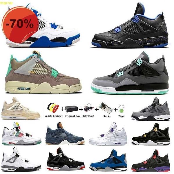 

desert moss jumpman 4s mens basketball shoes 4 unc royalty white oreo sail taupe haze men women trainer sports sneakers lightning bred with, Black