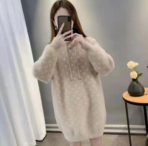 

women's sweaters autumn and winter long korean designer oversized dress knitted pullover cats, White;black