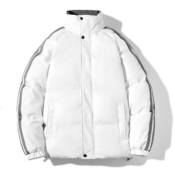 

men's down parkas autumn and winter fashion brand cotton padded clothes men's plush thickened leisure youth cotton padded clothes, Black