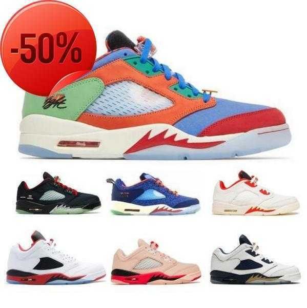 

jumpman 5 5s low men women basketball shoes lows doernbecher jade girls that hoop orange fire red chinese new year 2023 classic trainers, Black