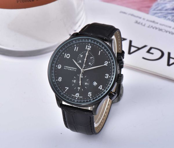 

designer luxury brand business luxury with designer belt mechanical five watch man formal overseas 10000 male wc star needle fire calendar s, Slivery;brown