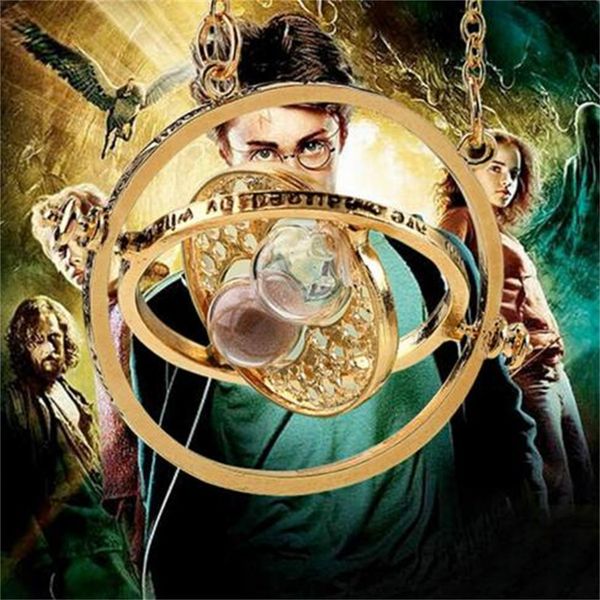 

european and american fashion pendant neckplaces harry potter time converter same hourglass sweater chain ae525, Silver
