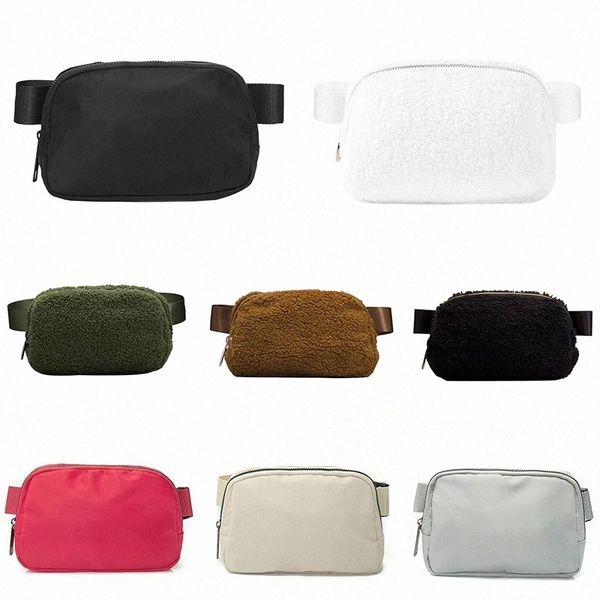 

outdoor waist belt bags women men bag gym elastic adjustable strap zipper fanny pack
