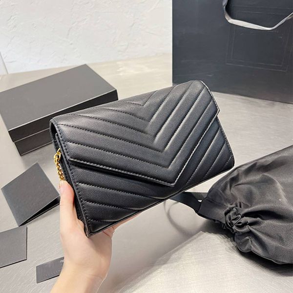 

chain woc crossbody bags envelope hand wallet genuine leather fashion letters internal credit card holder plain flap shoulder bag multiple c