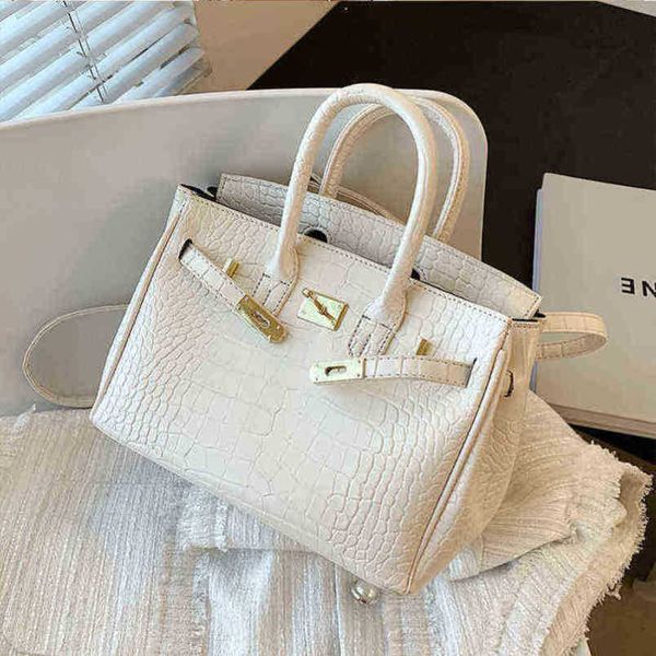 

birkins handbags designer birkins bags herme high capacity bag womens summer versatile 2022 new fashion highend sense messenger crocodile pa