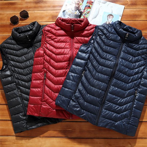 

men' tank baidafei oversized 5xl 4xl autumn winter warm youth tank casual cotton lightweight vest sleeveless men colthing black 2211, White;black