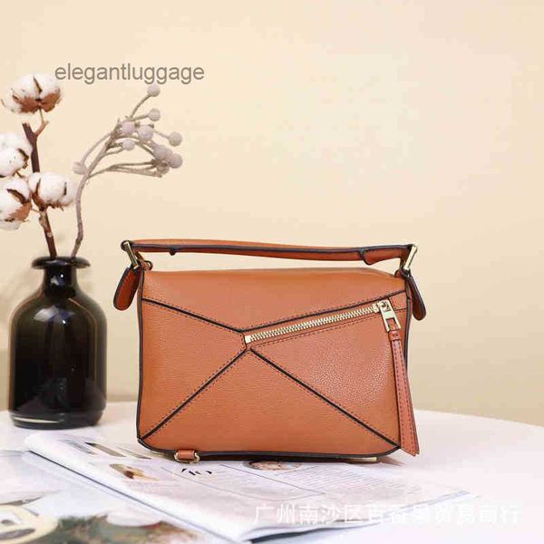 

bags fashion brand puzzle bumbag designer women puzzles bag leather mini geometric portable splicing soft leather women's single diagon