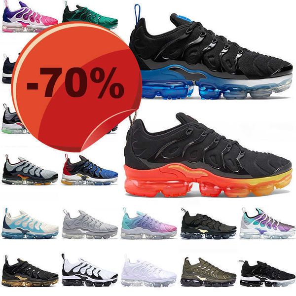 

running shoes outdoor trainers sneakers white black royal midnight navy 2021 vapourmax tn plus big size 13 men women worldwide all atlanta