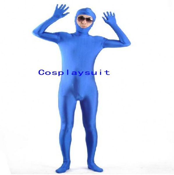 

halloween cospaly solid color catsuit costumes open face full bodysuit spandex unitard tights lycar zentai stage jumpsuit8214280, Black