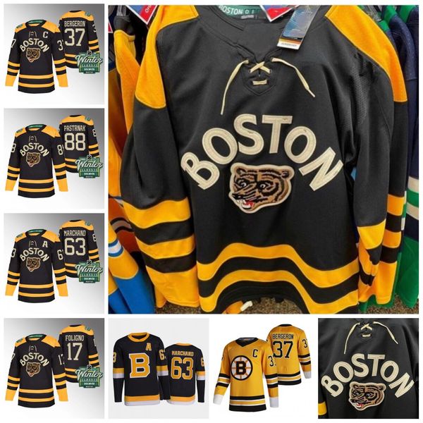 

patrice bergeron 2023 winter classic boston jersey bruins reverse retro david pastrnak brad marchand taylor hall charlie mcavoy coyle nick f, Black;red