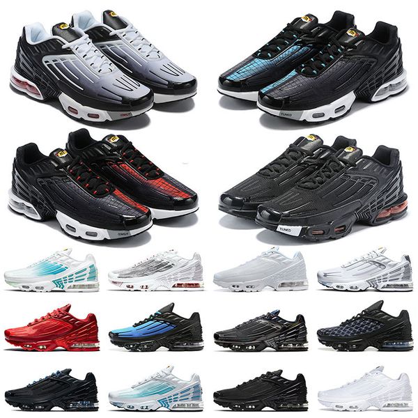 

plus tn 3 running shoes men women terrascape tn3 multi obsidian black silver laser blue all white wolf grey radiant red rainbow mens trainer, White;red