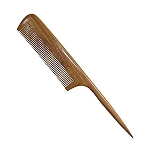 

hair combs - sandalwood fine tooth comb - no static natural aroma wooden tail for women men, Silver