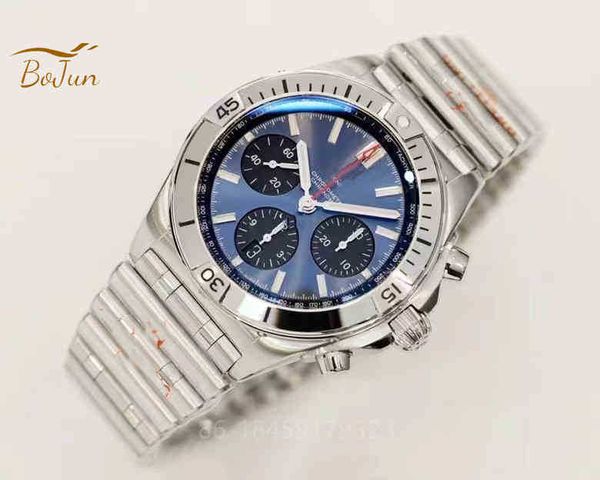 

factory eta watch gf chronograph 904l steel size 42mm aaaaa 7750 movement classic king custom luxury 63g4, Slivery;brown