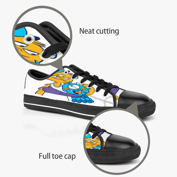 

custom shoes classic canvas low cut skateboard casual triple black accept customization uv printing low mens womens sports sneakers breathab