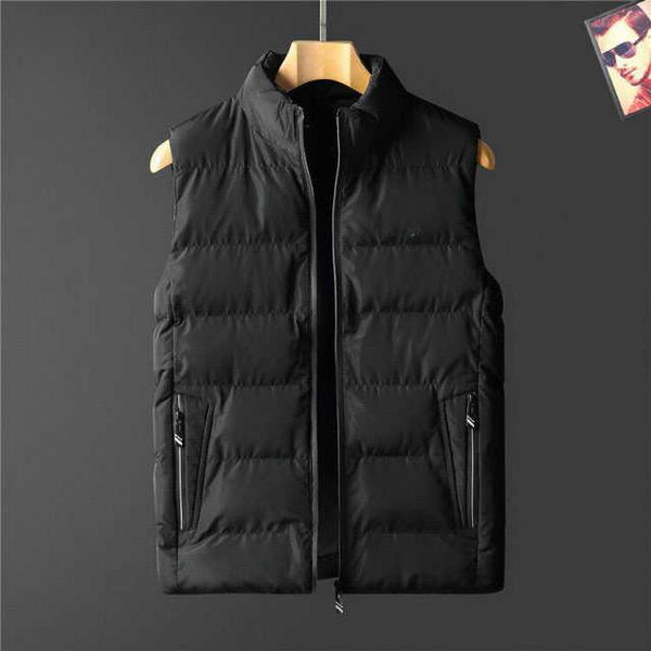 

2021 men's and wool blends women's designer winter casual vest down jacket 4 color #04, Black