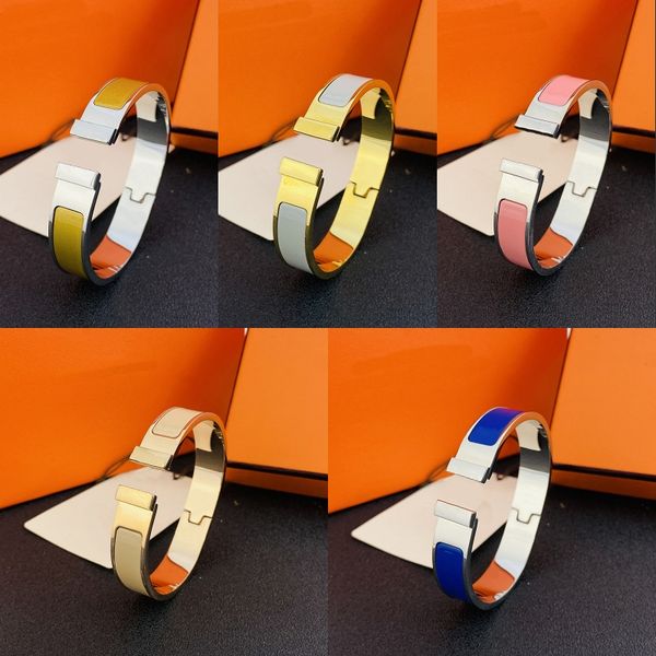 

classic luxury bracelet designer bracelets mens women jewelry cjewelers plated silver gold cuff letter stainless steel couples love valentin, Black